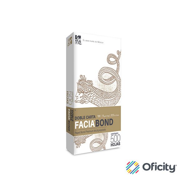 Papel Facia Bond Blanco Doble Carta Paq Con Hjs Oficity