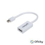 Adaptador Manhattan Mini DisplayPort a HDMI Color Blanco