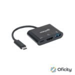 Docking Manhattan USB-C a HDMI Multipuertos Color Negro