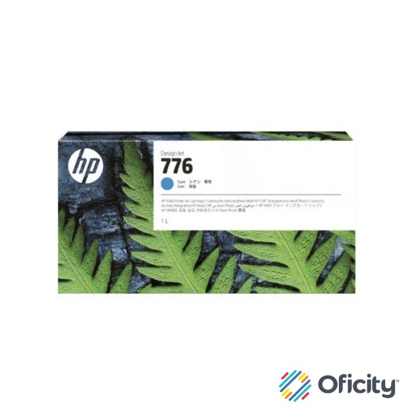 Tinta HP LF 776 1L Color Cian – Oficity