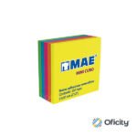 NOTAS ASHESIVAS MAE CUBO NEON 5 COLORES 2X2 PULG. 250 HJS.