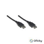Cable Manhattan USB-A 2.0 Alta Velocidad 1.8m Color Negro