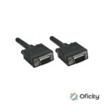 Cable Manhattan Extensión para Monitor SVGA HD15 M-H 1.8m Color Negro