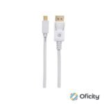 Cable Manhattan Mini DisplayPort M-M para Monitor 2m Color Blanco