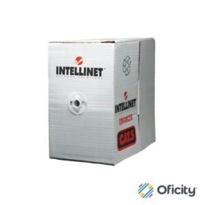 Bobina Cable Intellinet UTP Red Cat5e Rollo Cobre 305m Sólido Color Gris