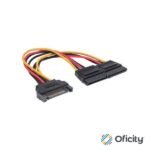 Cable Manhattan Y de Alimentación SATA M-H 15cm