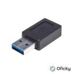 Adaptador Manhattan USB-A a USB-C Súper Velocidad Color Negro