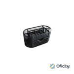 ORGANIZADOR OVALADO CON CAJON OD MESH NEGRO