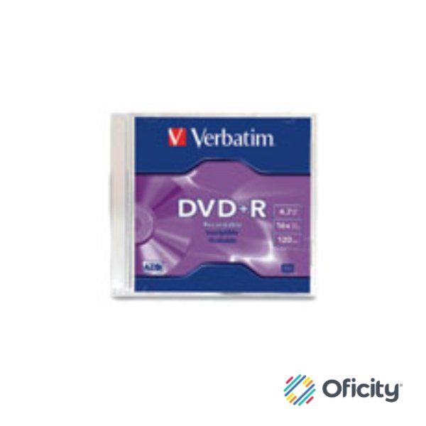 DVD+R Verbatim 4.7GB 16X Single Slim Case