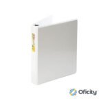 Carpeta Kinera Classic -O- 1.5 Pul. Blanca Carta Cristal