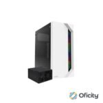 Gabinete Gamer Balam Rush Media Torre Dragonfly II Mesh GM740 ATX Panel Izq Cristal Frente Malla USB 3.0/4Fan RGB Negro