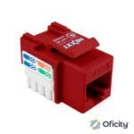 Modulo Sin blindaje Nexxt Solutions Keystone Jack Cat5e Tipo 110 Rojo