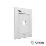 Placa de Pared Nexxt Solutions 1 Puerto para Conectores tipo Keystone Módulo RJ45 Blanco