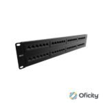 Panel de Conexion Red Nexxt Solutions para Rack Cat5e 48 Puertos Pre-Configurado Sin Blindaje Tipo 110 Esmalte Negro