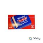 BROCHE BACO ARCHIVO 8 CM. ECONOMICO CAJA CON 50 PZAS.