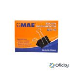 Sujeta Documentos de 41 mm. Grande Mae con 12 Pzs.