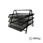 Charola Malla Mae 3 Niveles Carta Negro