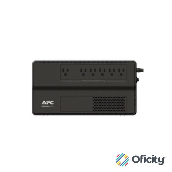 UPS APC Easy BV 650VA/375W AVR 120V Batería Plomo 6 Contactos Color Negro