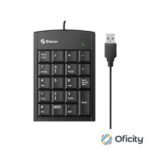 Teclado Numérico Steren USB Extra Plano 19 Teclas Color Negro