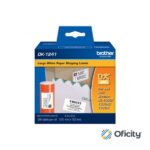 Etiquetas Brother DK1241 Precortada Papel Blanco 101mmx152mm 200 Etiquetas