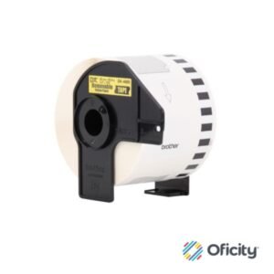 Cinta Etiquetadora Brother DK4605 Continua Removible Amarilla 62mmx30.4m