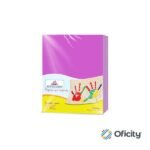 PAPEL EUROCOLORS CARTA PURPURA PAQ. CON 100 HJS.