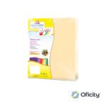 Papel Eurocolors Carta Amarillo Pastel con 100 Hojas