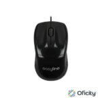 Mouse Easy Line Óptico Alámbrico USB 1200dpi Color Negro