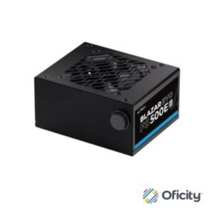 Fuente de Poder Acteck Blazar Evo FS500E SFX 500W  1x20+4 pin + 1xAtx 4 + 2xSata  2xMolex 4 pin Negro