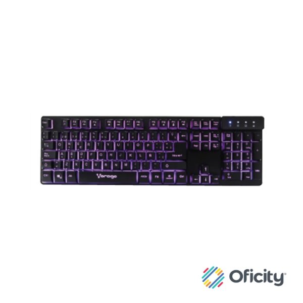 Teclado Vorago KB-502 Multimedia Iluminado RGB USB Color Negro - Image 2