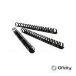 ARILLO PLASTICO NEGRO 7/8 PULG. GBC CON 25 PZAS.