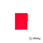 Fólder Oxford Rojo Carta Media Ceja C/25 Pzs.
