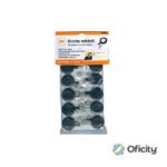 BROCHE CAIMAN YOYO GBC RETRACTIL NEGRO CON 10 PZAS.