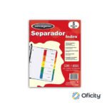 Separador Wilson Jones 5 Divisiones Economico con Numero
