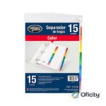 Separador Wilson Jones 15 Divisiones Ceja Color sin Numero