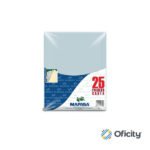 FOLDER MAPASA CARTA AZUL CON 25 PZS.