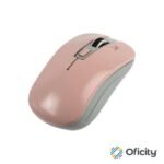 Mouse Inalámbrico Perfect Choice Essential Ajustable 800-1200-1600dpi Color Rosa