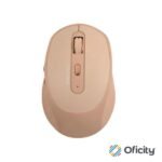 Mouse Perfect Choice Clix Inalámbrico Batería Recargable 6 Botones hasta 1600 DPI Color Caqui