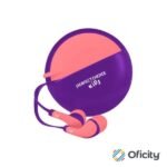 Audífonos Perfect Choice In-Ear Alámbricos 3.5mm con Estuche Bubble Gum Color Rosa-Morado