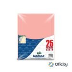 Folder Mapasa Carta Rosa con 25 Piezas