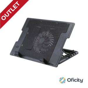 BROBOTIX BASE ENFRIADORA VENTILADA USB COLOR NEGRO