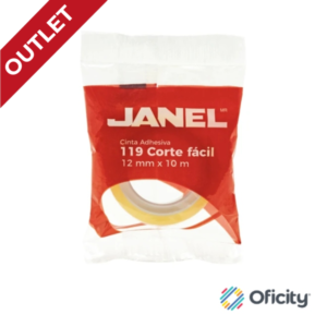 Cinta Adhesiva Janel Transparente 12X10 Corte Facil