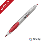 Marcador Permanente Signal Duo Punto Fino y Ultrafino Rojo