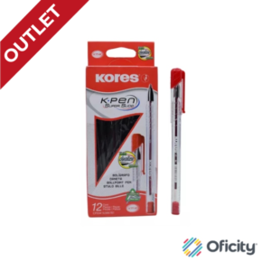 Boligrafo Kores K-PEN Rojo Triangular