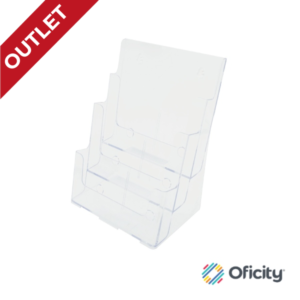 Revistero de Tres Niveles OD Acrílico Transparente