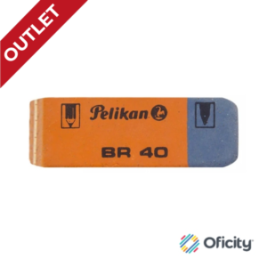 Goma Pelikan Bicolor BR-40 Borra Tinta y Grafito
