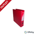 Registrador Oxford Carton/Polipro Carta Rojo