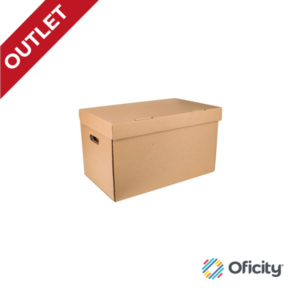 Caja para Archivo Carton 38cm X 37cm X 26cm Tapa Integrada