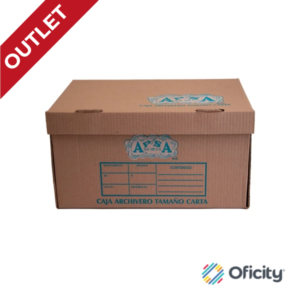 Caja para Archivo Muerto Mixta (Oficio/Carta)  39.0x32.0x28.0 Cm. Cap. 17 Kg. con Tapa