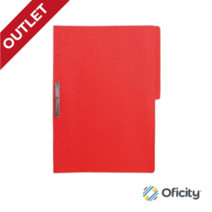 Carpeta Pressboard Kyma C/Broche 8 Cm. Oficio Rojo